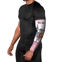 Kentucky Horse Racing Personalized Arm Sleeves Churchill Downs Roses Pastel Pink