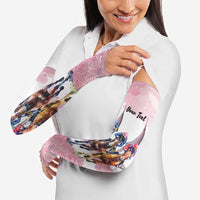 Kentucky Horse Racing Personalized Arm Sleeves Churchill Downs Roses Pastel Pink