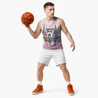 Kentucky Horse Racing Personalized Basketball Jersey Churchill Downs Roses Pastel Pink
