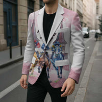 Kentucky Horse Racing Personalized Blazer Churchill Downs Roses Pastel Pink