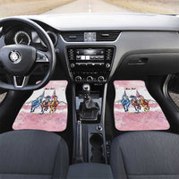 Kentucky Horse Racing Personalized Car Mats Churchill Downs Roses Pastel Pink