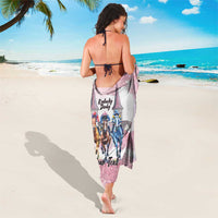 Kentucky Horse Racing Personalized Sarong Churchill Downs Roses Pastel Pink