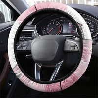 Kentucky Horse Racing Steering Wheel Cover Churchill Downs Roses Pastel Pink