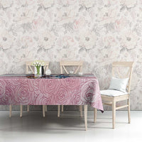 Kentucky Horse Racing Personalized Tablecloth Churchill Downs Roses Pastel Pink