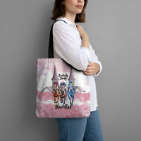 Kentucky Horse Racing Personalized Tote Bag Churchill Downs Roses Pastel Pink