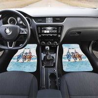 Kentucky Horse Racing Personalized Car Mats Churchill Downs Roses Pastel Blue