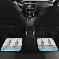 Kentucky Horse Racing Personalized Car Mats Churchill Downs Roses Pastel Blue