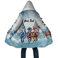 Kentucky Horse Racing Personalized Cloak Churchill Downs Roses Pastel Blue