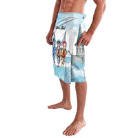 Kentucky Horse Racing Personalized Lavalava Churchill Downs Roses Pastel Blue