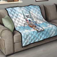 Kentucky Horse Racing Personalized Quilt Churchill Downs Roses Pastel Blue
