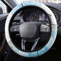Kentucky Horse Racing Steering Wheel Cover Churchill Downs Roses Pastel Blue