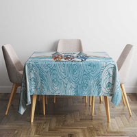 Kentucky Horse Racing Personalized Tablecloth Churchill Downs Roses Pastel Blue