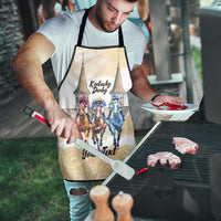 Kentucky Horse Racing Personalized Apron Churchill Downs Roses Pastel Yellow