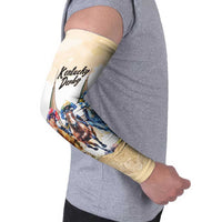 Kentucky Horse Racing Personalized Arm Sleeves Churchill Downs Roses Pastel Yellow