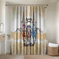 Kentucky Horse Racing Personalized Bathroom Set Churchill Downs Roses Pastel Yellow