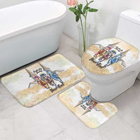 Kentucky Horse Racing Personalized Bathroom Set Churchill Downs Roses Pastel Yellow