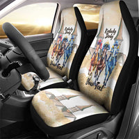 Kentucky Horse Racing Personalized Car Seat Cover Churchill Downs Roses Pastel Yellow
