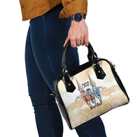 Kentucky Horse Racing Personalized Shoulder Handbag Churchill Downs Roses Pastel Yellow