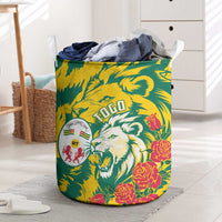Togo Independence Day Laundry Basket Lion and Rose Proud To Be Togolese