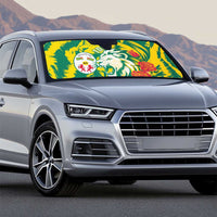 Togo Independence Day Auto Sun Shade Lion and Rose Proud To Be Togolese