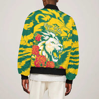 Togo Independence Day Bomber Jacket Lion and Rose Proud To Be Togolese