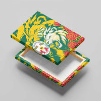 Togo Independence Day Canvas Wall Art Lion and Rose Proud To Be Togolese