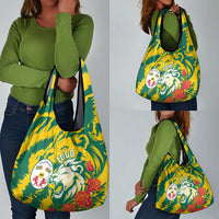 Togo Independence Day Grocery Bag Lion and Rose Proud To Be Togolese