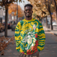 Togo Independence Day Sweatshirt Lion and Rose Proud To Be Togolese