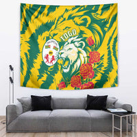 Togo Independence Day Tapestry Lion and Rose Proud To Be Togolese