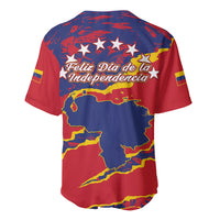 Venezuela Independence Day Baseball Jersey Feliz Dia de la Independencia Grunge Style - Wonder Print Shop