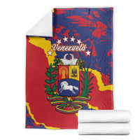 Venezuela Independence Day Blanket Feliz Dia de la Independencia Grunge Style