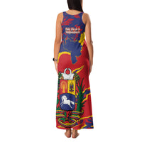 Venezuela Independence Day Family Matching Tank Maxi Dress and Hawaiian Shirt Feliz Dia de la Independencia Grunge Style - Wonder Print Shop