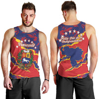 Venezuela Independence Day Men Tank Top Feliz Dia de la Independencia Grunge Style - Wonder Print Shop