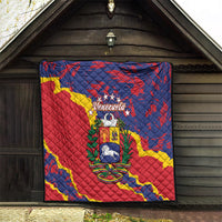 Venezuela Independence Day Quilt Feliz Dia de la Independencia Grunge Style - Wonder Print Shop