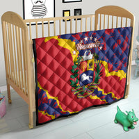 Venezuela Independence Day Quilt Feliz Dia de la Independencia Grunge Style - Wonder Print Shop