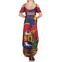 Venezuela Independence Day Summer Maxi Dress Feliz Dia de la Independencia Grunge Style - Wonder Print Shop