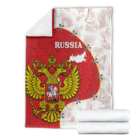 Russia Independence Day Blanket Coat Of Arms With Map
