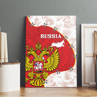 Russia Independence Day Canvas Wall Art Coat Of Arms With Map - Wonder Print Shop