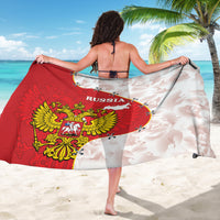 Russia Independence Day Sarong Coat Of Arms With Map - Wonder Print Shop