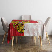 Russia Independence Day Tablecloth Coat Of Arms With Map - Wonder Print Shop