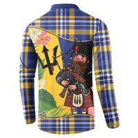 Barbados Celtic 2025 Festival Button Sweatshirt Scottish Man With Bagpipes