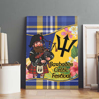 Barbados Celtic 2025 Festival Canvas Wall Art Scottish Man With Bagpipes