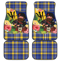 Barbados Celtic 2025 Festival Car Mats Scottish Man With Bagpipes