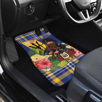 Barbados Celtic 2025 Festival Car Mats Scottish Man With Bagpipes