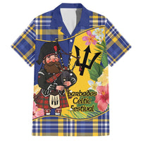 Barbados Celtic 2025 Festival Hawaiian Shirt Scottish Man With Bagpipes
