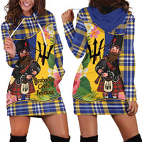 Barbados Celtic 2025 Festival Hoodie Dress Scottish Man With Bagpipes