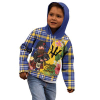 Barbados Celtic 2025 Festival Kid Hoodie Scottish Man With Bagpipes