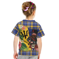 Barbados Celtic 2025 Festival Kid T Shirt Scottish Man With Bagpipes