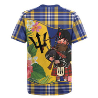Barbados Celtic 2025 Festival Rugby Jersey Scottish Man With Bagpipes