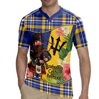 Barbados Celtic 2025 Festival Rugby Jersey Scottish Man With Bagpipes